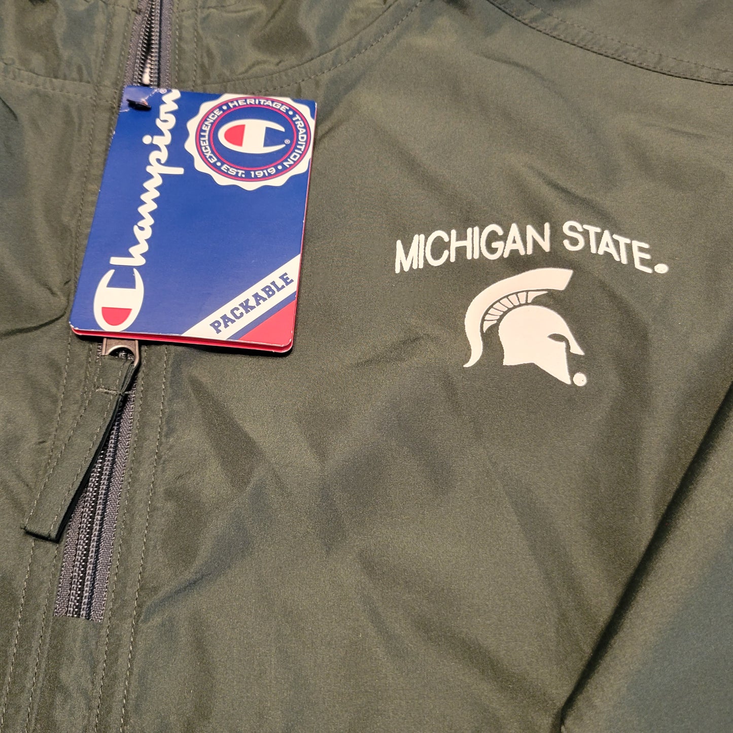 NWT Youth Large (10-12) NCAA Michigan State Spartans Hooded Pull-Over