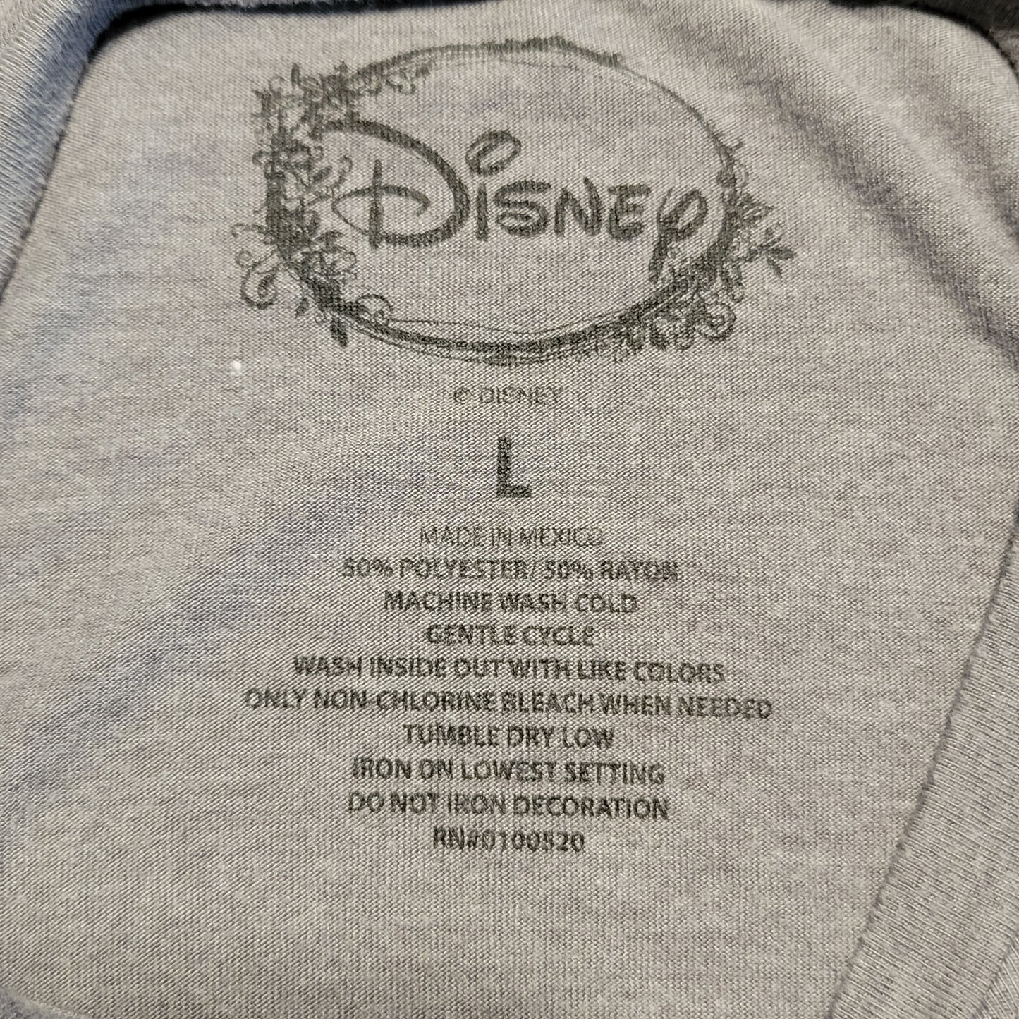 Women's Large (L) Disney Princess "Squad Goals" Gray T-shirt