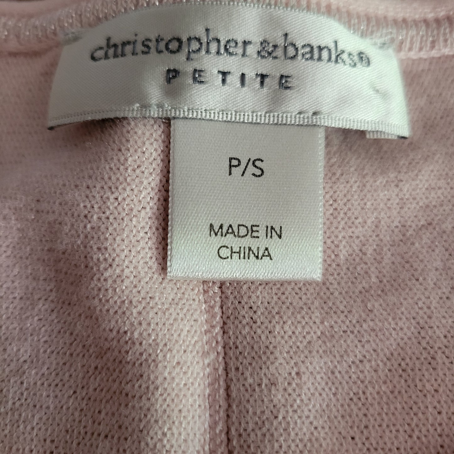 Women's Petite Small (S) Christopher & Banks Pink Sweater