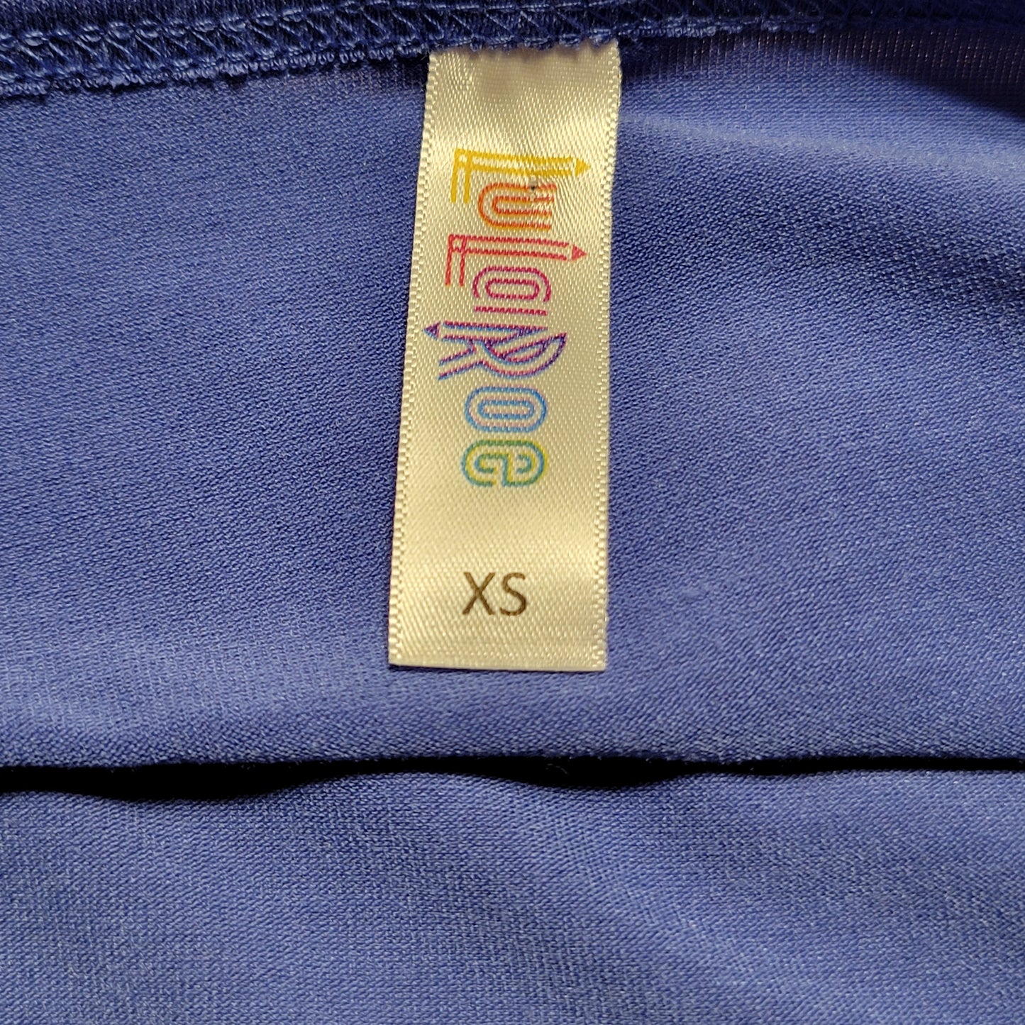 LulaRoe Blue Curved Hem Shirt - Women's Extra Small (XS)