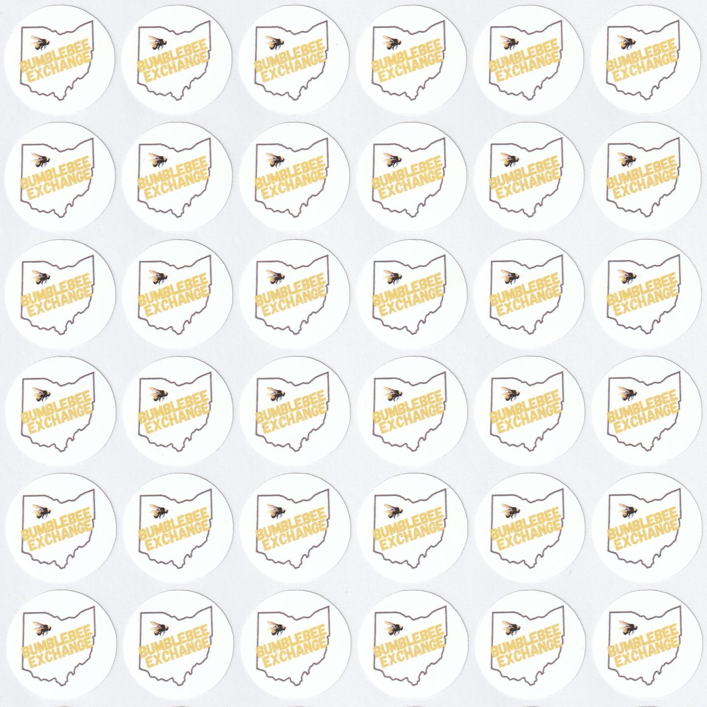 1" Round Custom Branded Stickers