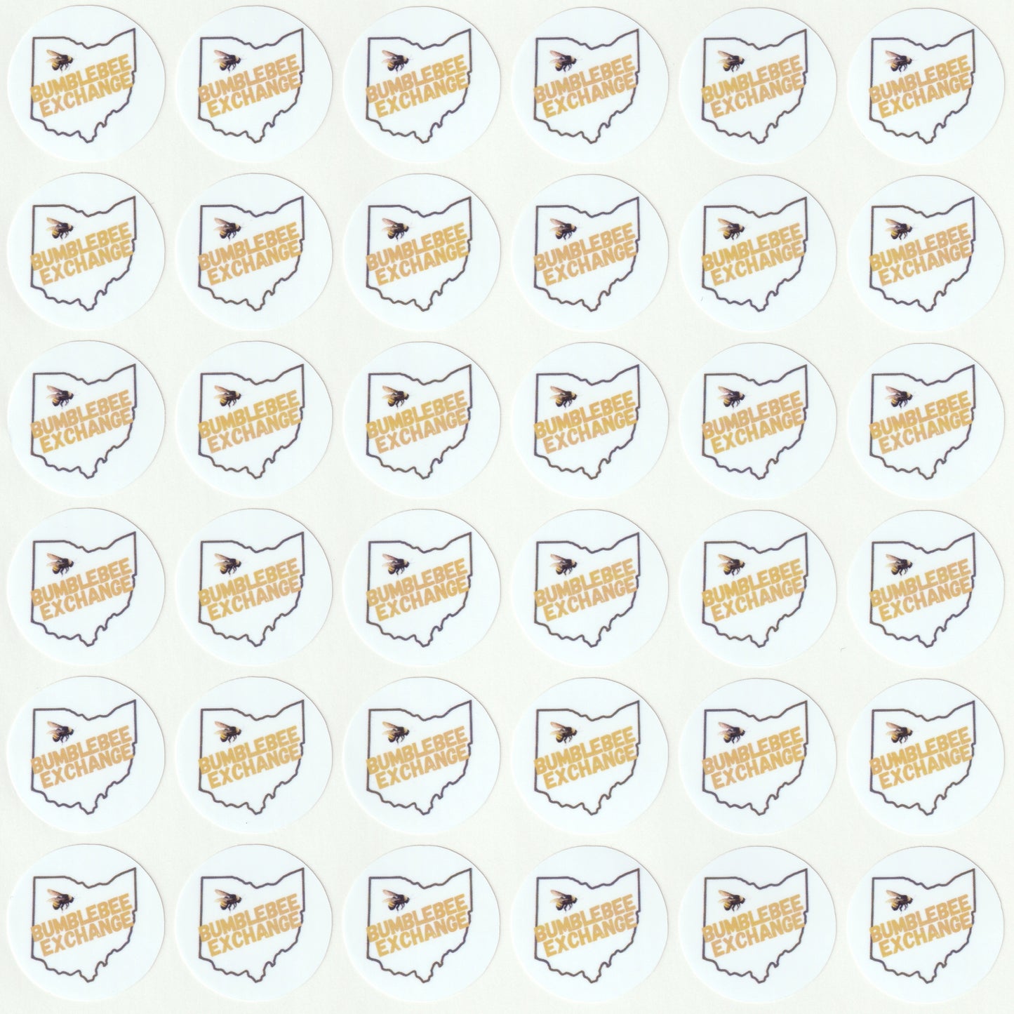 1" Round Custom Branded Stickers