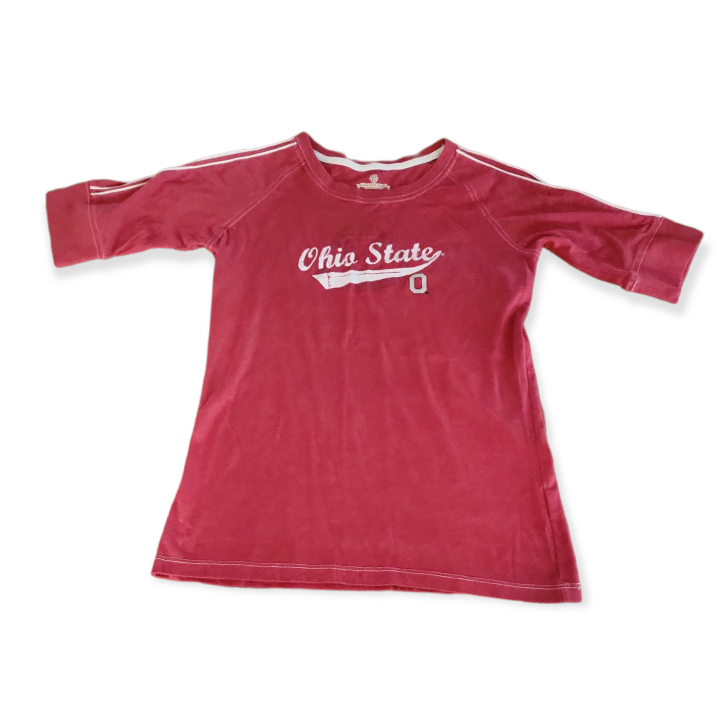 Women's Large (L) NCAA Ohio State Buckeyes Baseball Style T-Shirt