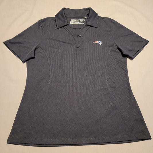Pre-Owned Women's Medium (M) Navy Blue New England Patriots Collared Polo
