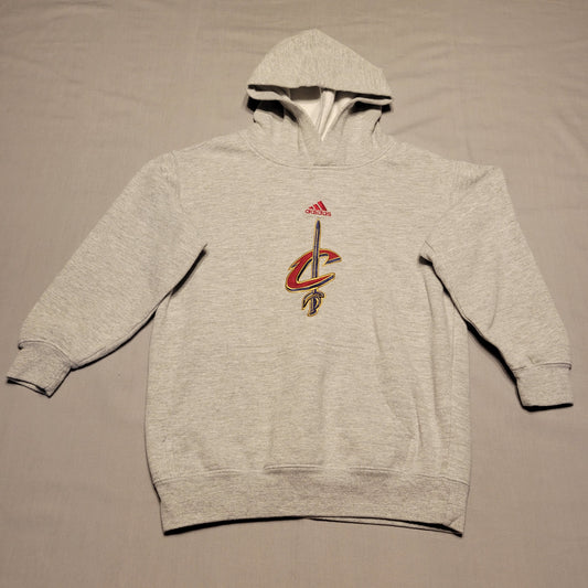 Pre-Owned Youth Small (8) Gray NBA Cleveland Cavaliers Hooded Sweatshirt - Hoodie