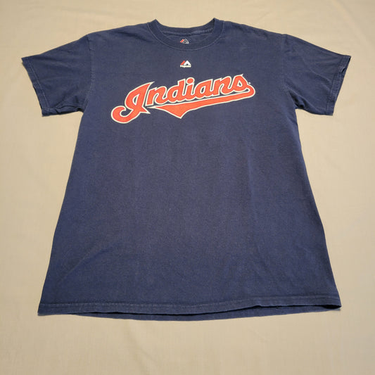 Pre-Owned Men's Medium (M) MLB Cleveland Indians T-Shirt - #12 Francisco Lindor