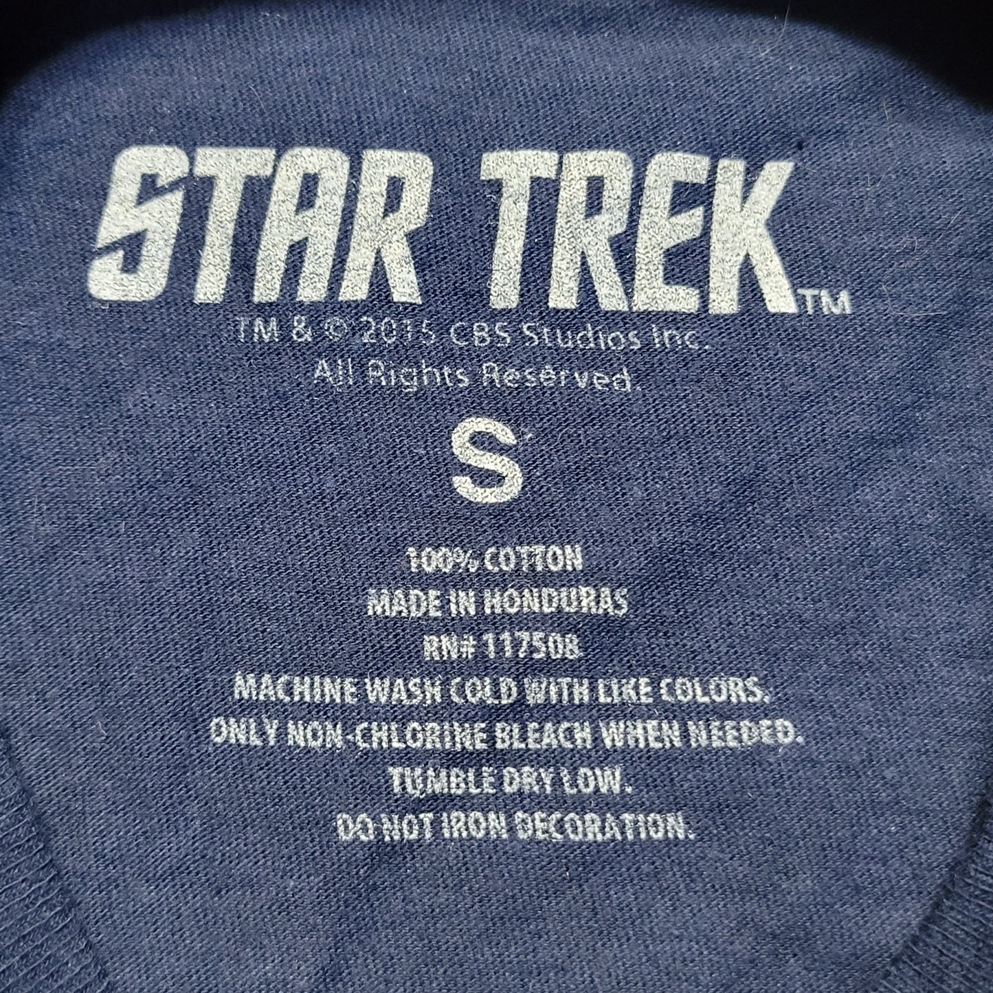 Pre-Owned Unisex Small (S) 2015 Star Trek Spock "Trek Yourself" T-Shirt
