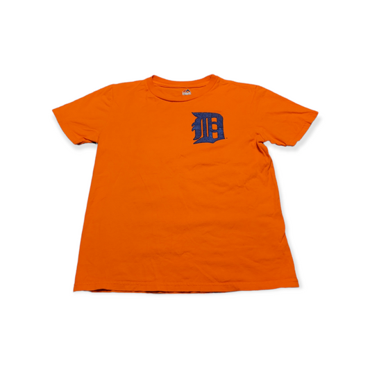 Pre-Owned Youth Medium (10/12) Orange MLB Detroit Tigers T-Shirt - #24 Miguel Cabrera