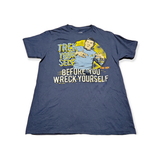 Pre-Owned Unisex Small (S) 2015 Star Trek Spock "Trek Yourself" T-Shirt
