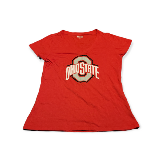 Women's Large (L) NCAA Ohio State Buckeyes V-Neck T-Shirt