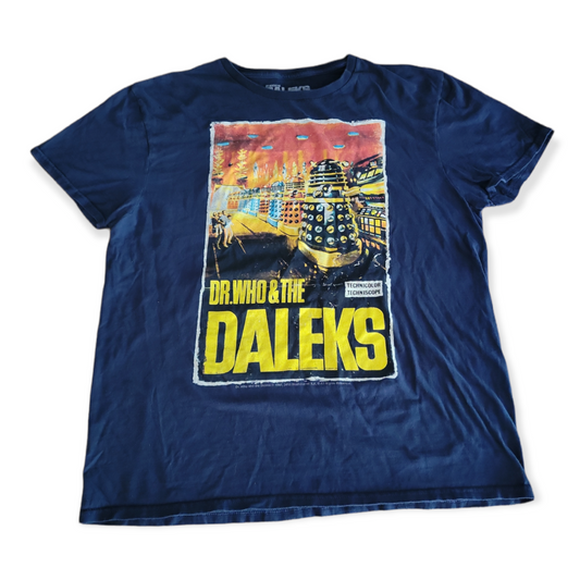 Unisex Large (L) Doctor Who & The Daleks "Technicolor" T-Shirt