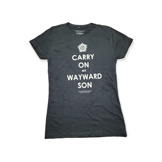 Women's Large (L) Supernatural "Carry On My Wayward Son" T-Shirt