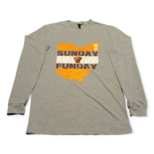 Men's Small (S) NFL Cleveland Browns "Sunday Funday" Long Sleeve Shirt