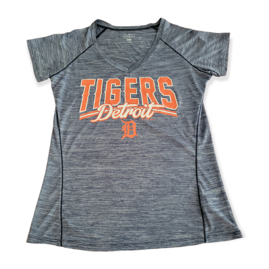 Women's Large (L) MLB Detroit Tigers V-Neck T-Shirt