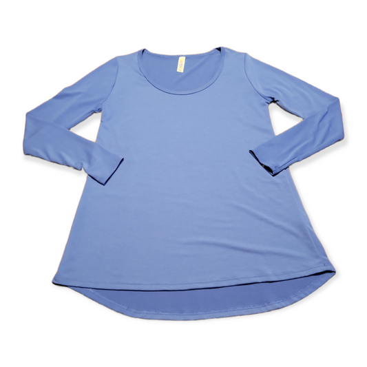 LulaRoe Blue Curved Hem Shirt - Women's Extra Small (XS)