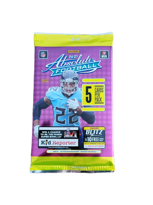 2021 Panini Absolute Football - Gravity Feed Pack - 5 Cards Per Pack